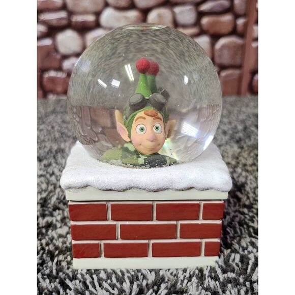 Rare-Hallmark Snow Globe Disney Lanny, Wayne in Chimney - Picture 4 of 11